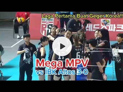 Laga pertama Megawati di Liga Voli Korea 2023/2024. Megawati MVP. Redsparks vs Ibk Altos 3-0
