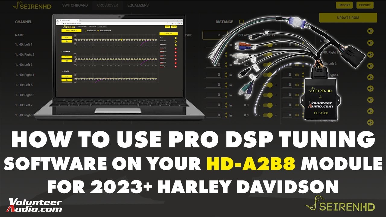 How to use our Pro DSP Tuning Software on the SeirenHD A2B Amp Interface for 2023.5 - Newer Harley!