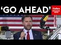 BREAKING NEWS JD Vance Takes Questions From Reporters In Plover Wisconsin