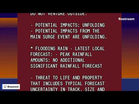 Weatherstar4000 Cape Hatteras NC Part 3 (Hurricane Erin)