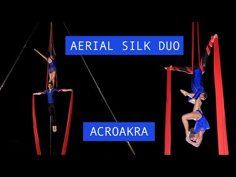 Dúo de telas aéreas