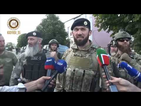 A Chechen commander in Ukraine, Magomed Daudov, Gives Interview to local and International Media