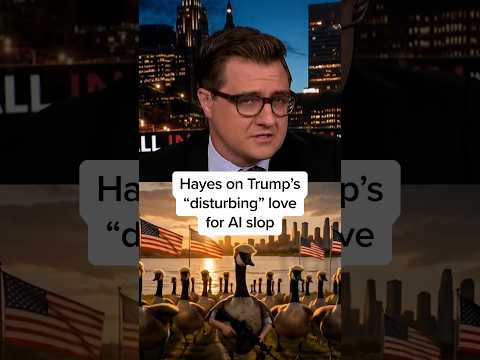 Hayes on Trump's 'disturbing' love for AI slop