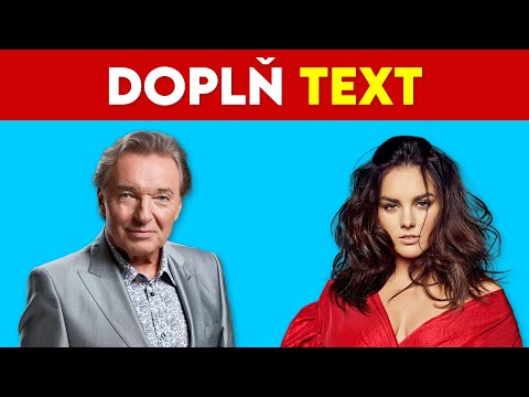 DOPLŇ TEXT PÍSNÍ 🎵 Největší České Hity | Hudební Kvíz 📢 | Karel Gott, Marek Ztracený, Ewa Farna