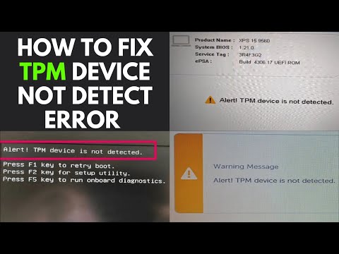 How To Fix TPM Device Not Detect Error With Bios Build and FITC Setting