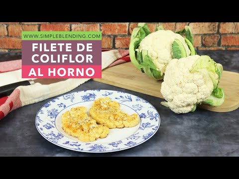 FILETE DE COLIFLOR AL HORNO | Rodaja de coliflor especiada | Coliflor horneada con especias