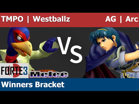 Forte 3 Melee - TMPO | Westballz (Falco) vs AG | Arc (Marth) - Winners Bracket