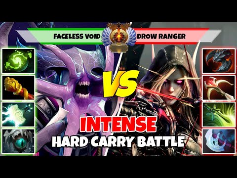 FACELESS VOID (Carry) vs DROW RANGER (Carry) - Battle Of Immortal Rank Dota 2 Players - Z Dota 2