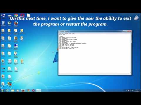 Batch Programming Inputs And Outputs