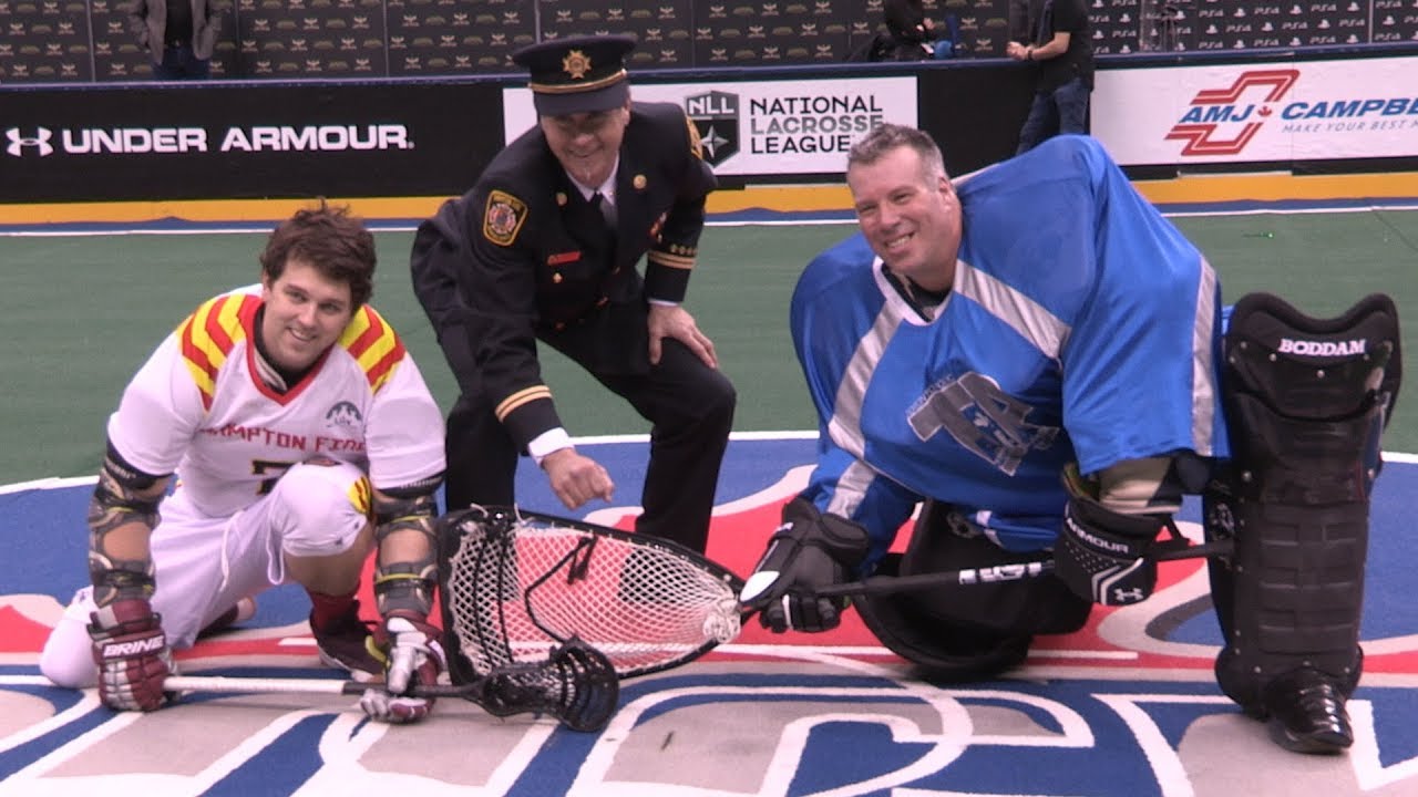 Constable David Sawyer talks about the charity lacrosse match-up at Scotiabank Arena
