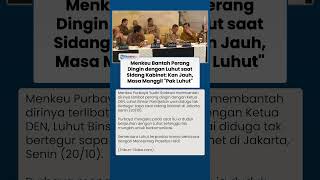 Klarifikasi Purbaya Dituding Berkonflik dengan Luhut saat Sidang Kabinet Gegara Tak Tegur Sapa