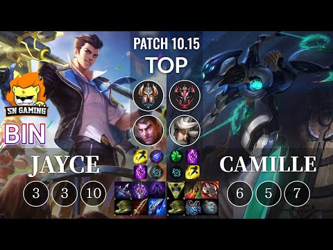 SN Bin Jayce vs Camille Top - KR Patch 10.15
