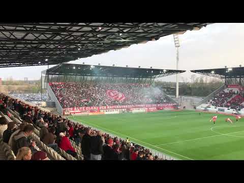 Niederrheinpokal - Halbfinale 2018/2019 - Rot Weiß Essen gg KFC Uerdingen - Choreografie & Pyro