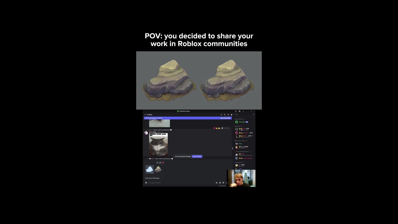 Sharing work in Roblox communities