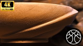 5 Minute Woodturning | Carved and Sculpted Mahogany Bowl Eccentric Turning