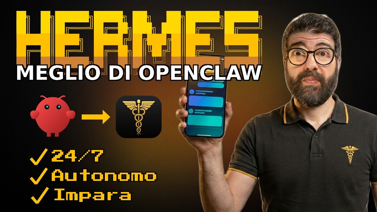 HERMES: corso completo 🤖 L'AGENTE AI SEMPRE ACCESO che IMPARA DA SOLO!