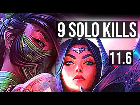 AKALI vs IRELIA (TOP) | 9 solo kills, 600+ games, Dominating | BR Master | v11.6