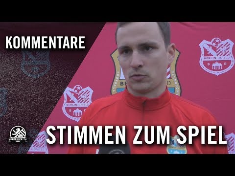 Die Stimmen zum Spiel | Berlin United - Frohnauer SC (12. Spieltag, Berlin-Liga)