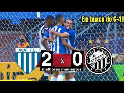 AVAI VENCE O FANTASMA | AVAÍ 2 X 0 OPERÁRIO - MELHORES MOMENTOS HD | BRASILEIRÃO SERIE B