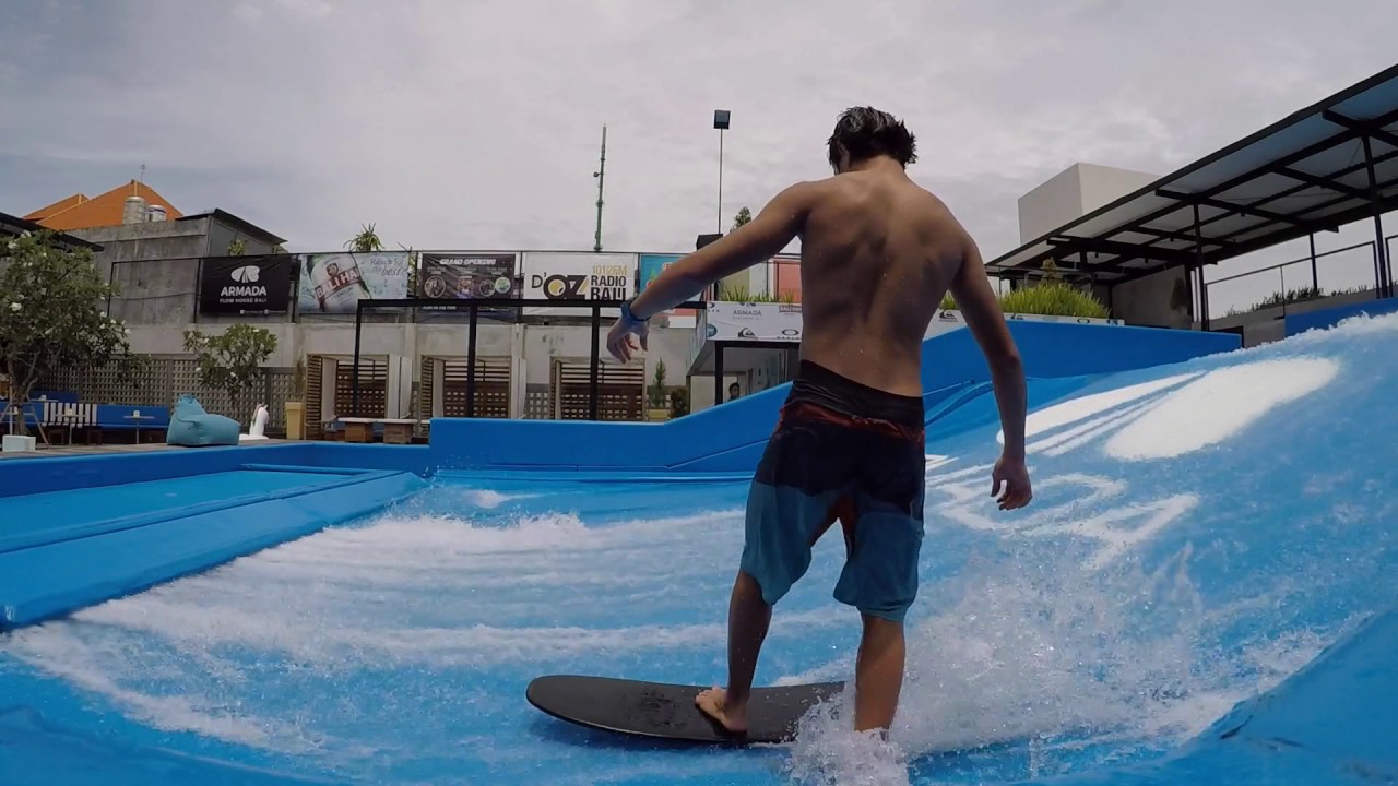 Ride endless waves at Flow House Bali.