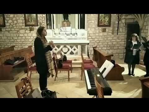 ŽUPNI ZBOR, proba pred Smotru crkvenih zborova u Milni, "Sav svijete pjevaj veselo" (Bol - Brač)