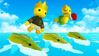 We Jump On Alligators to Steal Ancient Treasure in Wobbly Life Multiplayer Update!