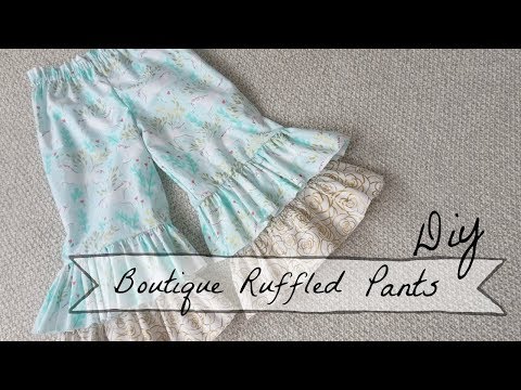 Making of ruffled pants