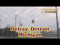 ABANDONED Detroit Neighborhood Delray Detroit Michigan 4K