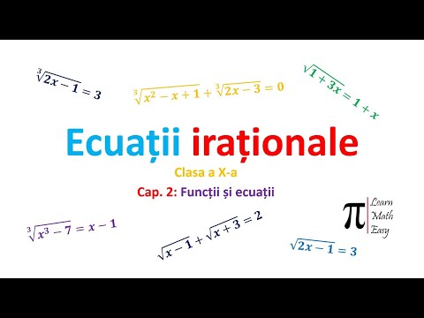 Clasa X Ecuatii irationale