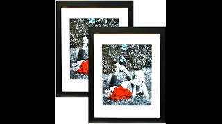 Unboxing of Tasse Verre 11x14 Inch Picture Frame Black (2-pack) - Glass Front Cover