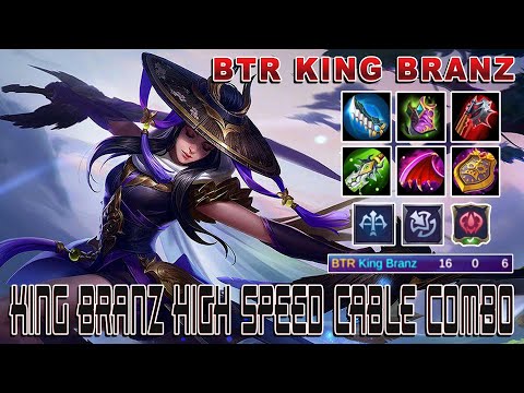 Fanny High Speed Cable Combo | Fanny Perfect Gameplay by King Branz | Mobile Legends