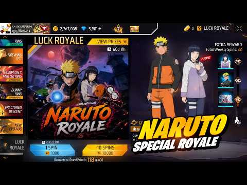 Claim Naruto Special Royale 😱 | FreeFire X Naruto Chapter 3 | FF New Event Today