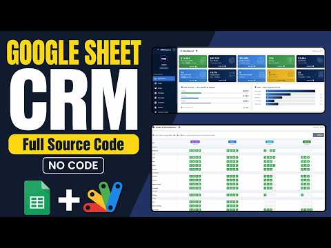 Full Source Code: Google Sheets CRM with Kanban Board, Deals, Contacts & RBAC Admin
