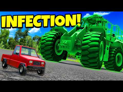 Random Car INFECTION Turns CHAOTIC with ALL MODS Enabled! (BeamNG Drive)