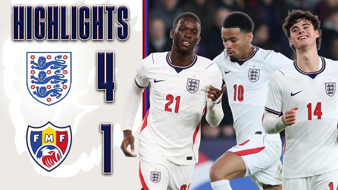 England U21 vs Moldova U21 Highlights