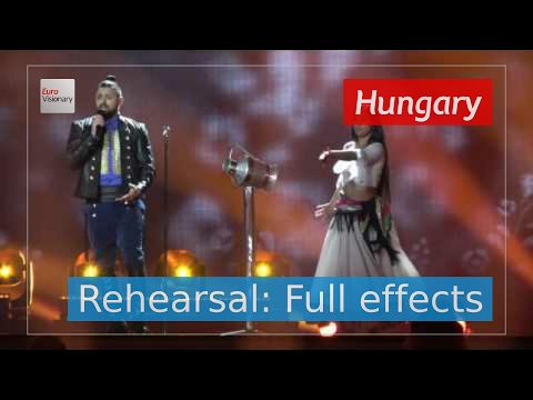 Joci Pápai - Origo - Hungary - Second Rehearsal - Eurovision Song Contest 2017 (4K)