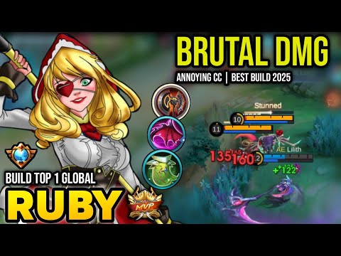 RUBY BEST BUILD 2025 | BUILD TOP 1 GLOBAL RUBY GAMEPLAY | MOBILE LEGENDS✓