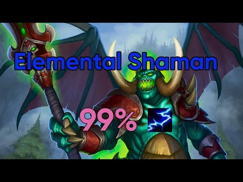 WoW TBC Elemental Shaman 99% Parse (1,344 DPS) Azgalor.