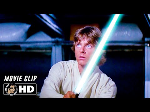 Lightsaber Training Scene | STAR WARS: A NEW HOPE (1977) Movie CLIP HD