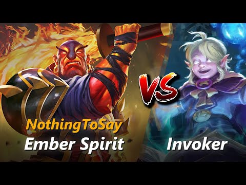 NothingToSay mid Ember Spirit vs Invoker | First 10 minutes