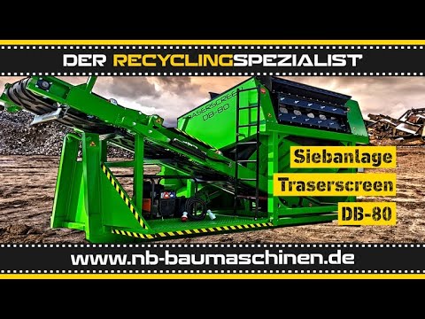 Traserscreen DB-80 | Mobile Siebanlage | Hackschnitzel | Hakenlift | Rüttelsieb