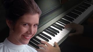 Star Wars - Princess Leia's theme (Carrie Fisher piano tribute)