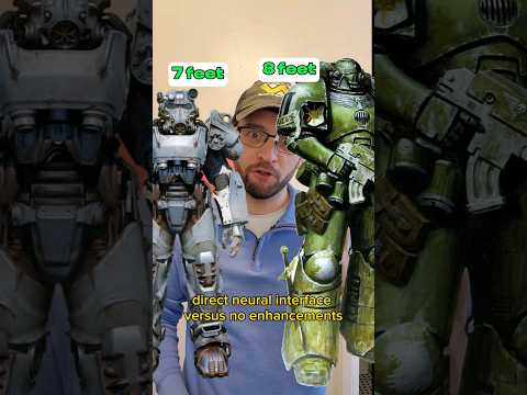 Fallout vs Warhammer 40k Power Armor #gaming #fallout4 #nerd #technology