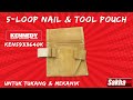 Kennedy KEN5933640K Suede 2-Pocket 5-Loop Nail & Tool Pouch 2