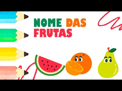 Vídeo ensinando o nome das frutas, canal Arte Mundo Desenho