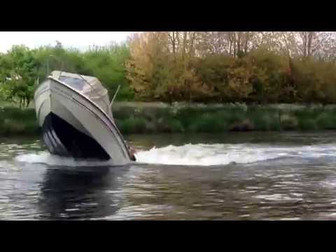 Boat doing a wheelie