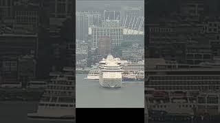 Rare simultaneous cruise arrival and departure in Vancouver with Serenade of the Seas & Viking Orion