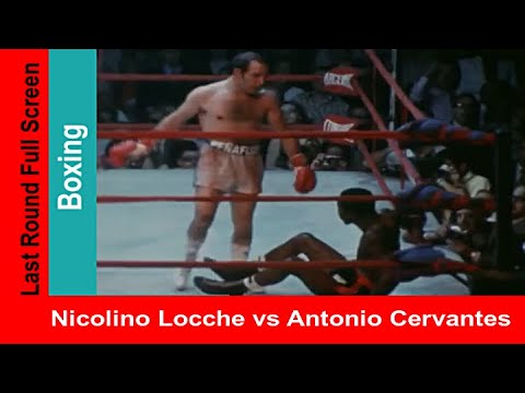 Nicolino Locche vs Antonio Cervantes I, Widescreen Match Highlights, Boxing Title Fight 1971