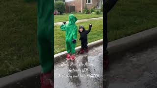 If it’s raining…Let’s jump in the PUDDLES! #rain #jumping #puddles #happy #kids #enjoy #rainy #day