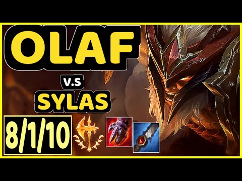 GRELL (OLAF) vs SYLAS - 8/1/10 KDA JUNGLE CHALLENGER GAMEPLAY - BR
